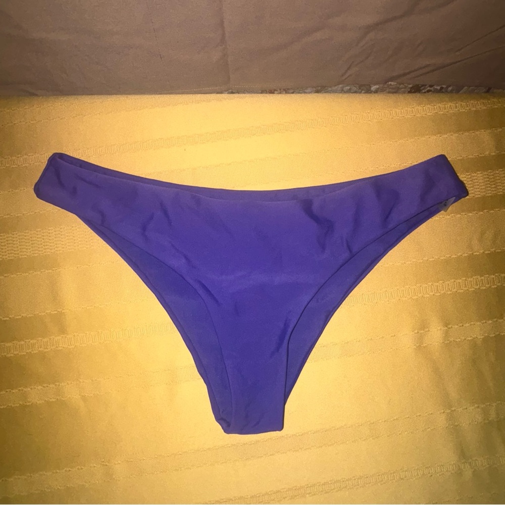 Zaful Purple Cheeky Bikini Bottom
